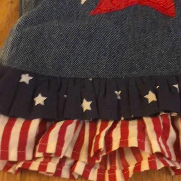 Oshkosh Boutique custom made July 4th overalls - Picture 5 of 12